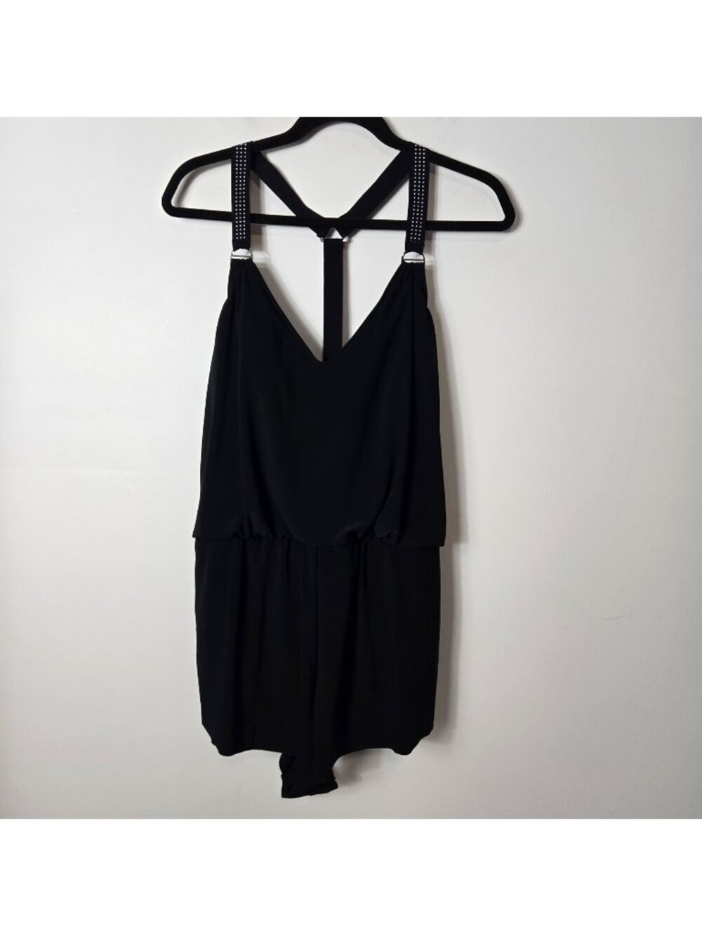 MagicSuit Suit 16 Studded Gabby Romper Racerback One-Piece Swimsuit Black - Picture 2 of 15